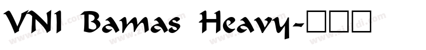 VNI Bamas Heavy字体转换